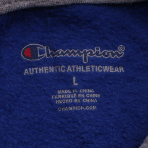 Champion Boys Blue L Pullover Hoodie Sweatshirt with Logo