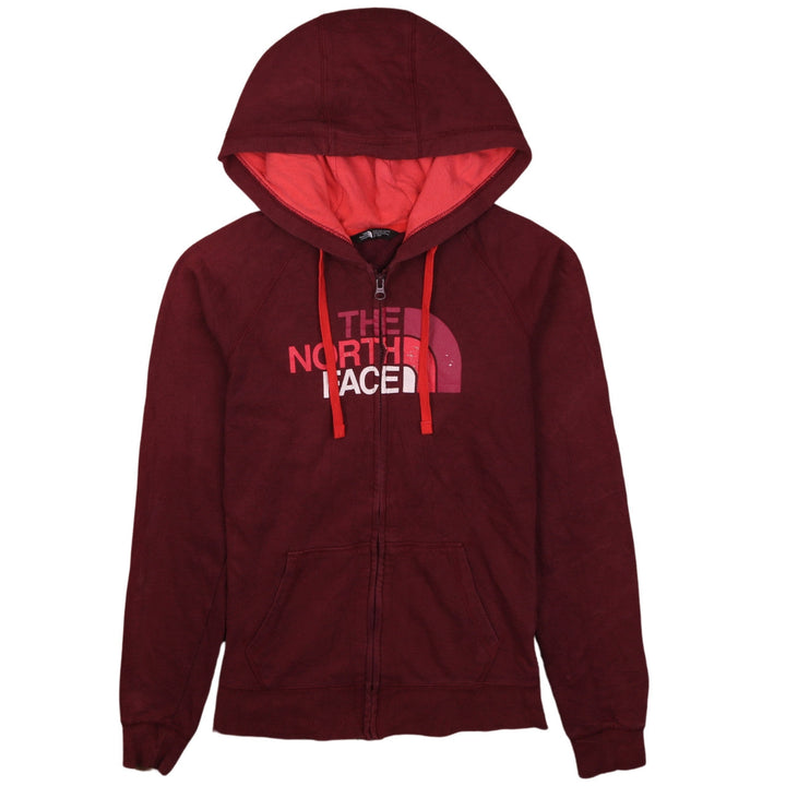 The North Face Women's Burgundy Full Zip Hoodie XS