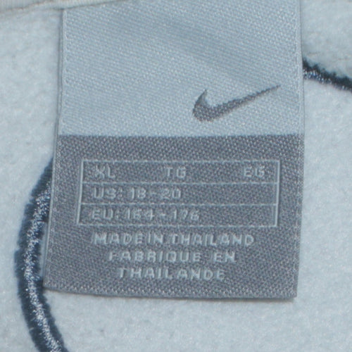 Nike Women Ivory Athletic Logo Pullover Sweatshirt XL