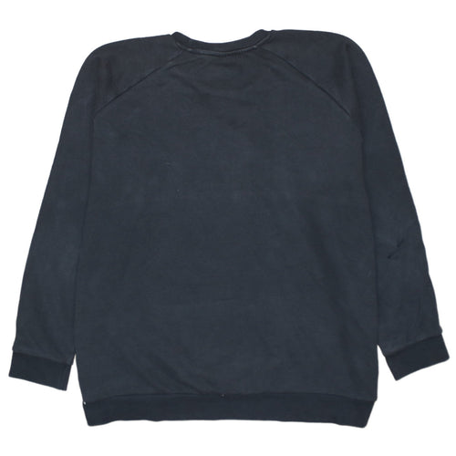 Adidas Mens Black 2XL Pullover Sweatshirt Crew Neck Fleece