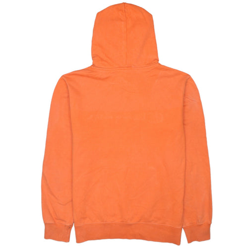 Champion Men's Orange Pullover Hoodie Large Graphic Logo Sportswear