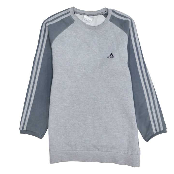 Adidas Men’s Grey Pullover Sweatshirt M Regular Fit Sportswear