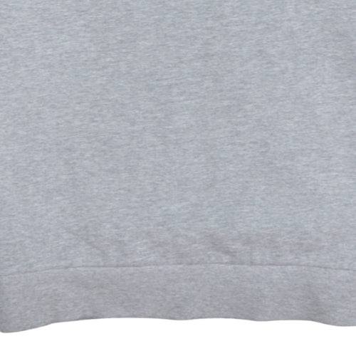 Adidas Men’s Grey Pullover Sweatshirt M Regular Fit Sportswear