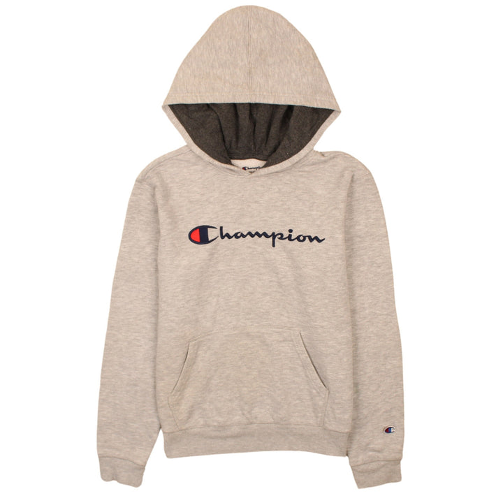 Champion Womens Beige Pullover Hoodie XL Fleece Lined Casual Sweatshirt