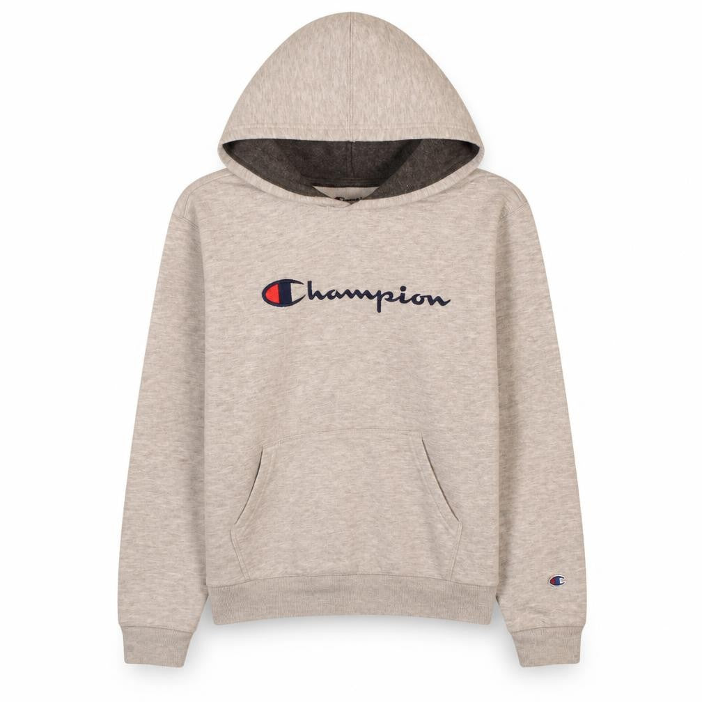 Champion Womens Beige Pullover Hoodie XL Fleece Lined Casual Sweatshirt