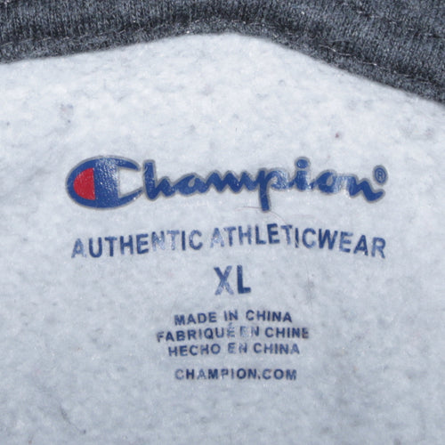 Champion Womens Beige Pullover Hoodie XL Fleece Lined Casual Sweatshirt