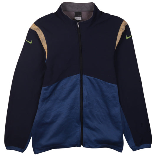 Nike Men's Blue & Beige XL Track Jacket Full Zip Activewear