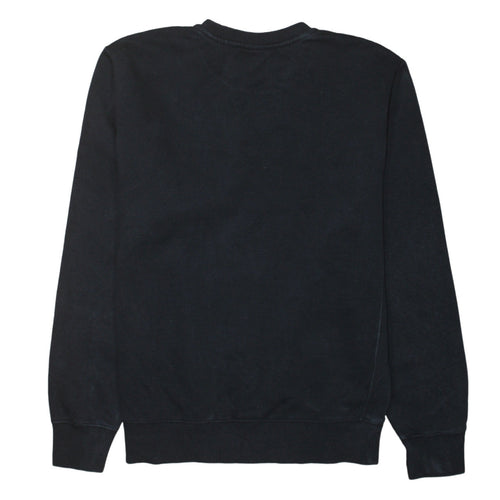 Nike Men's Black Small Pullover Fleece Sweatshirt Crew Neck Logo