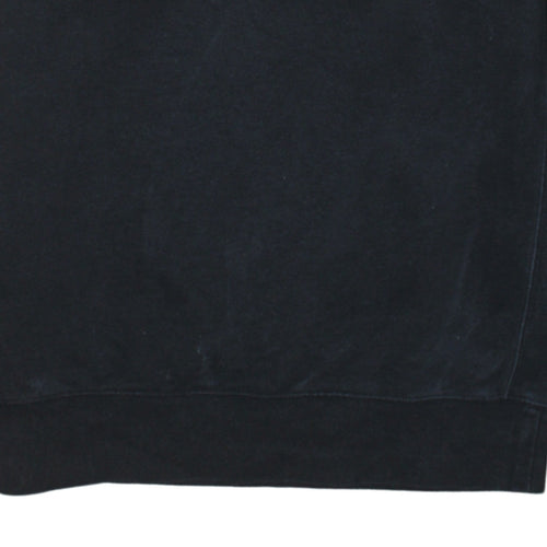 Nike Men's Black Small Pullover Fleece Sweatshirt Crew Neck Logo