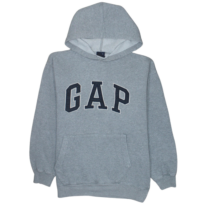 GAP Boys Grey 2XL Pullover Fleece Hoodie with Logo
