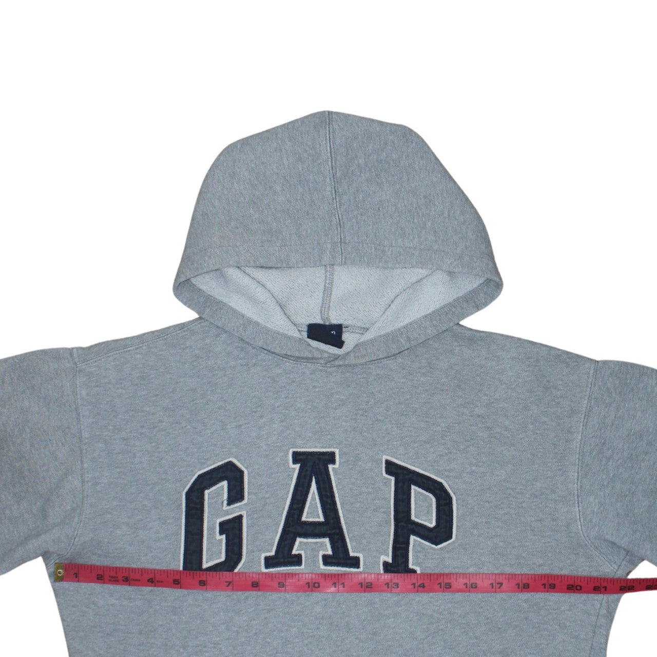 GAP Boys Grey 2XL Pullover Fleece Hoodie with Logo