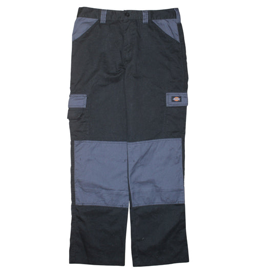 Dickies Men's Black Cargo Workwear Trousers Size 32 Regular