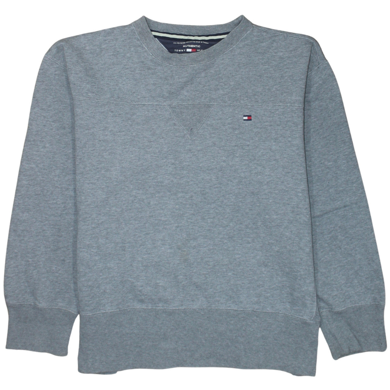 Tommy Hilfiger Men's Grey Regular Fit Crew Neck Sweatshirt M
