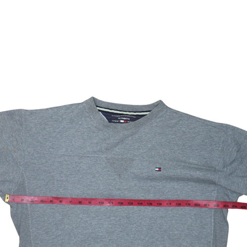 Tommy Hilfiger Men's Grey Regular Fit Crew Neck Sweatshirt M