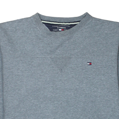 Tommy Hilfiger Men's Grey Regular Fit Crew Neck Sweatshirt M
