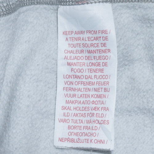 Nike Boys Grey XL Pullover Fleece Hoodie with Logo Print
