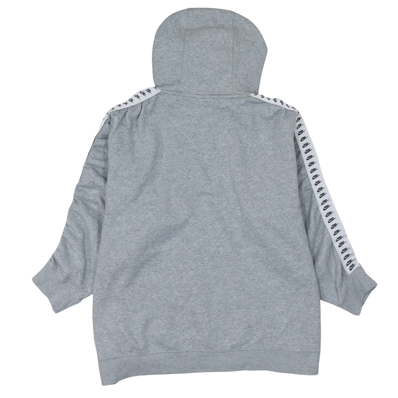 Nike Women's Grey Pullover Hoodie 3XL Logo Tape Sleeve Cotton Blend