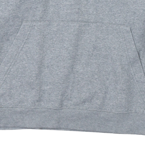 Nike Women's Grey Pullover Hoodie 3XL Logo Tape Sleeve Cotton Blend