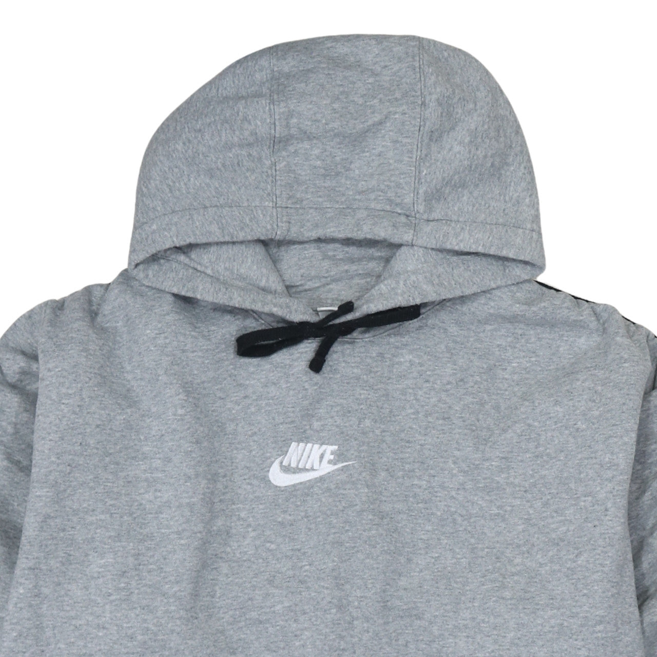 Nike Women's Grey Pullover Hoodie 3XL Logo Tape Sleeve Cotton Blend