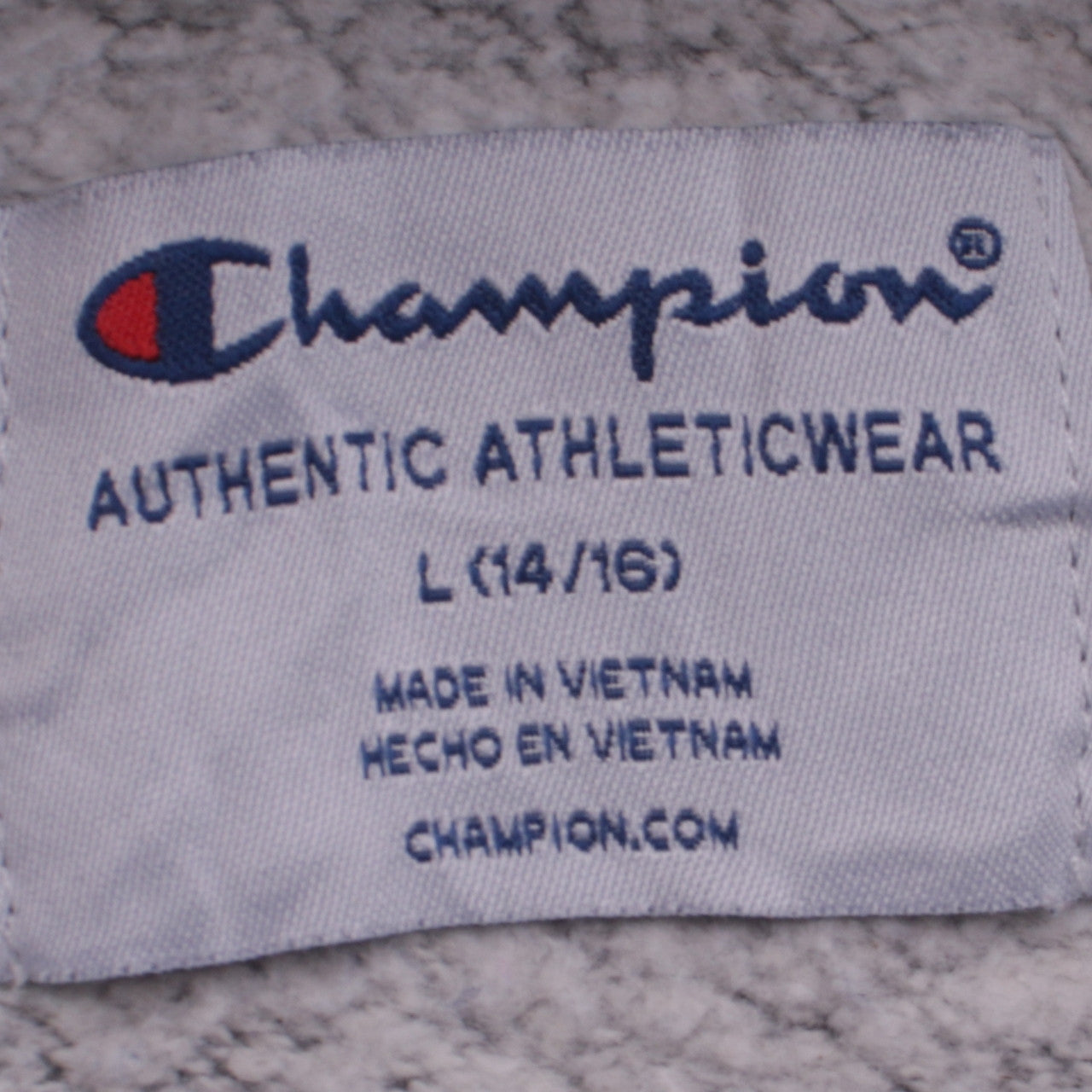 Champion Womens Charcoal Camouflage Logo Pullover Hoodie L