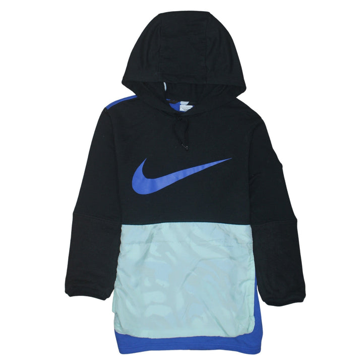 Nike Men's Black Blue Dri-Fit Hoodie Small Pullover Sweatshirt