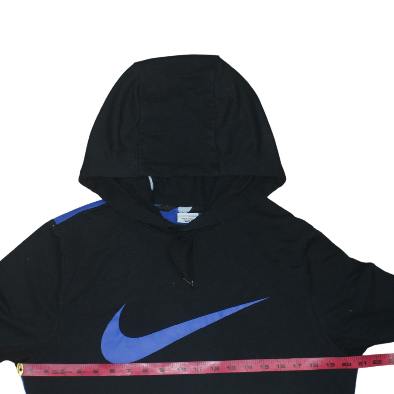 Nike Men's Black Blue Dri-Fit Hoodie Small Pullover Sweatshirt