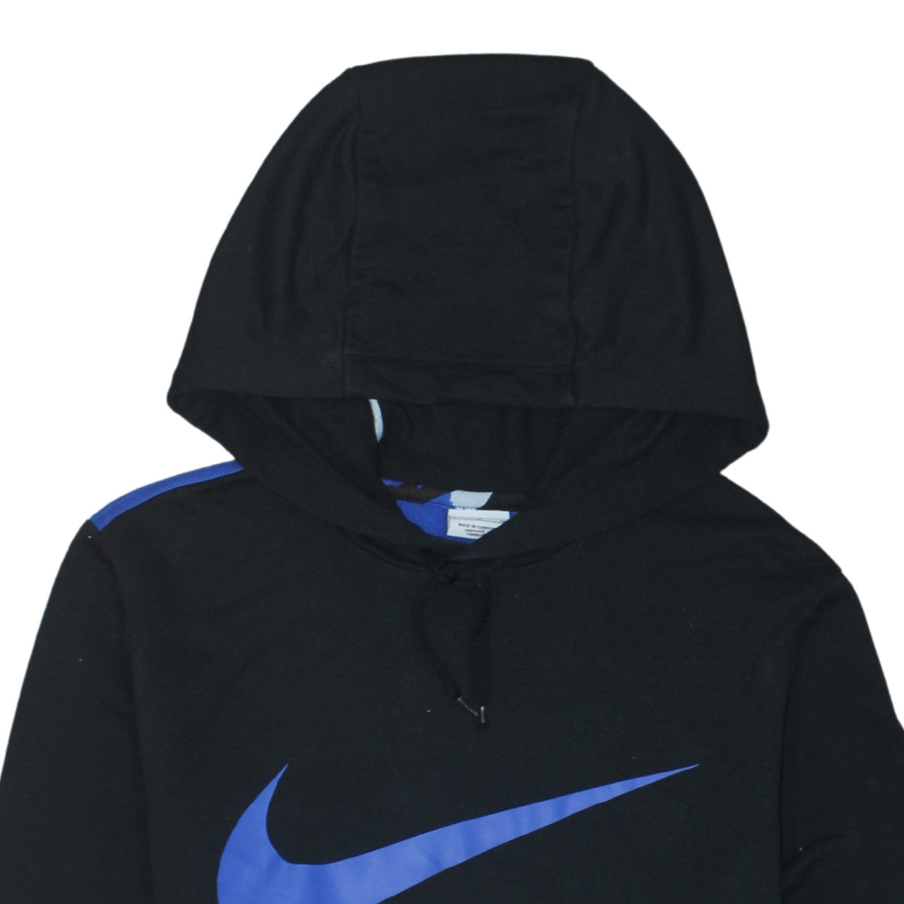 Nike Men's Black Blue Dri-Fit Hoodie Small Pullover Sweatshirt