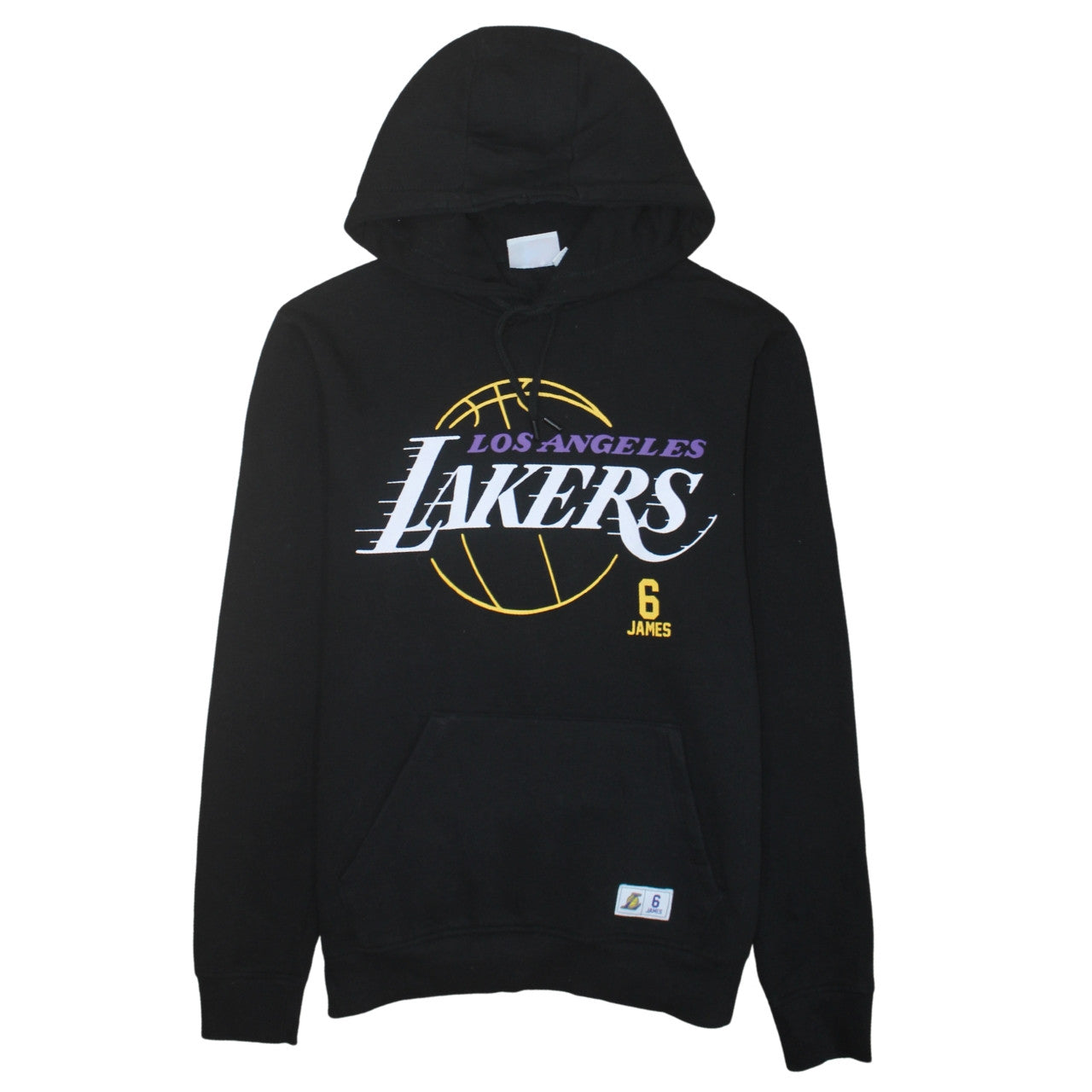NBA Mens Black Los Angeles Lakers Hoodie Medium Pullover Fleece