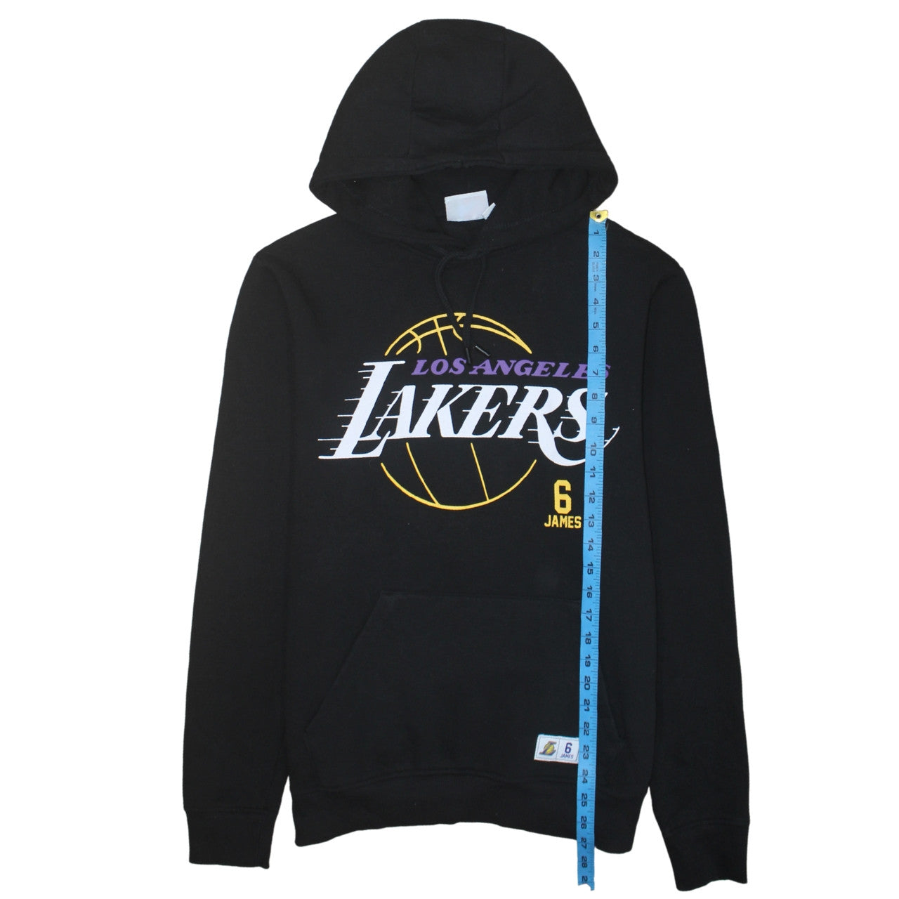 NBA Mens Black Los Angeles Lakers Hoodie Medium Pullover Fleece
