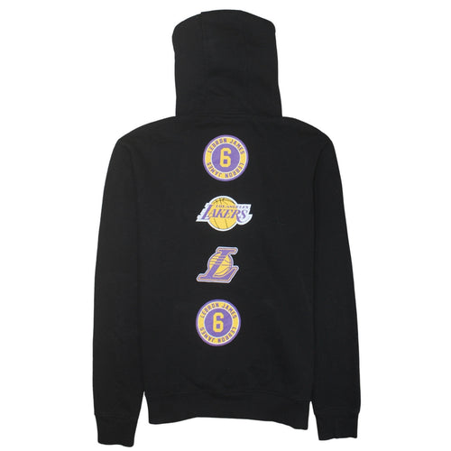 NBA Mens Black Los Angeles Lakers Hoodie Medium Pullover Fleece
