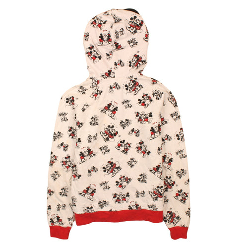 Disney Women’s Beige Minnie Mouse Full Zip Hoodie XS