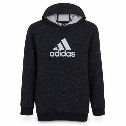 Adidas Boys Black Pullover Hoodie 13-14 Years Regular Fit Fleece Sweatshirt