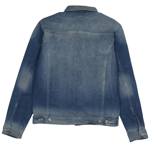 Livergy Men's Blue Denim Basic Jacket Size S 38in Cotton Casual