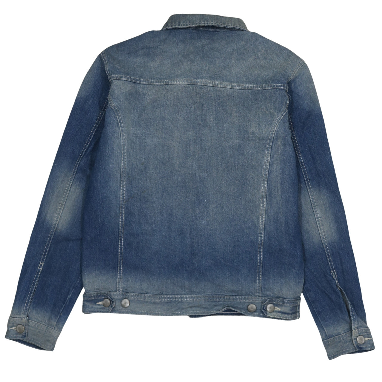Livergy Men's Blue Denim Basic Jacket Size S 38in Cotton Casual
