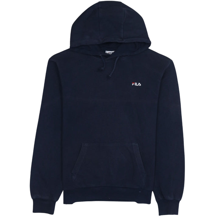Fila Men's Blue Pullover Hoodie Size M Embroidered Logo Sportswear