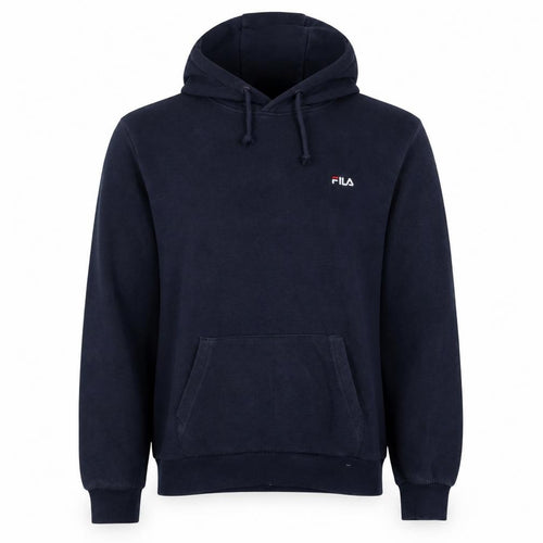 Fila Men's Blue Pullover Hoodie Size M Embroidered Logo Sportswear