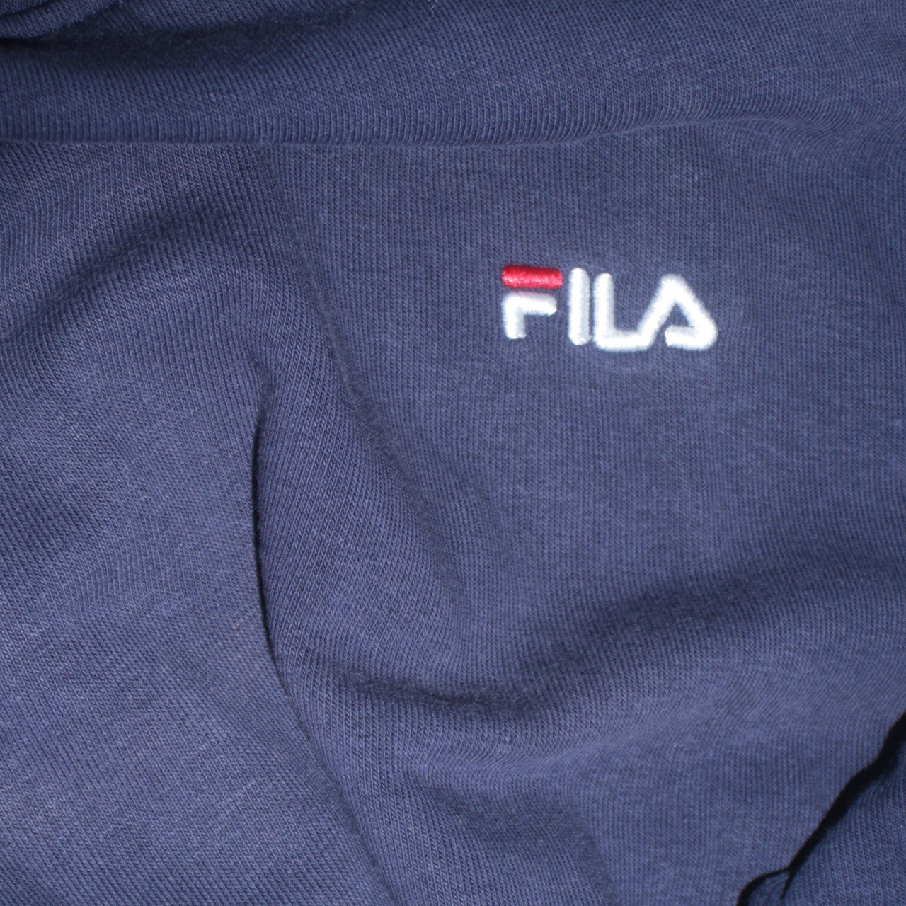 Fila Men's Blue Pullover Hoodie Size M Embroidered Logo Sportswear