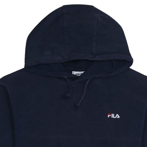 Fila Men's Blue Pullover Hoodie Size M Embroidered Logo Sportswear