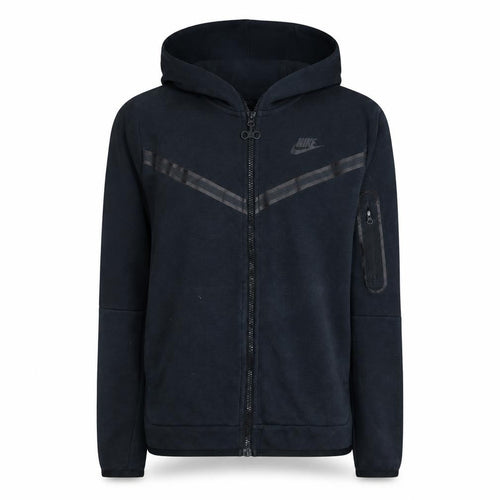 Nike Boys Black Full Zip Hoodie Sweatshirt L 147-158cm Hooded Fleece