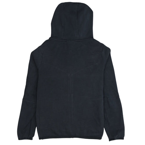 Nike Boys Black Full Zip Hoodie Sweatshirt L 147-158cm Hooded Fleece