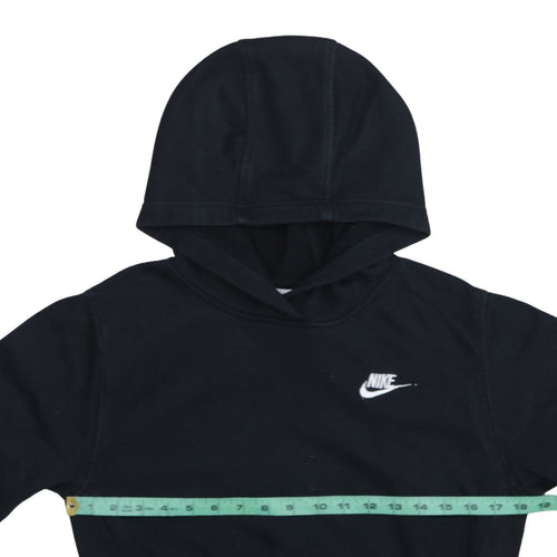 Nike Boys Black Pullover Fleece Hoodie Size 158cm Regular Fit