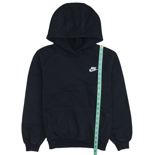 Nike Boys Black Pullover Fleece Hoodie Size 158cm Regular Fit