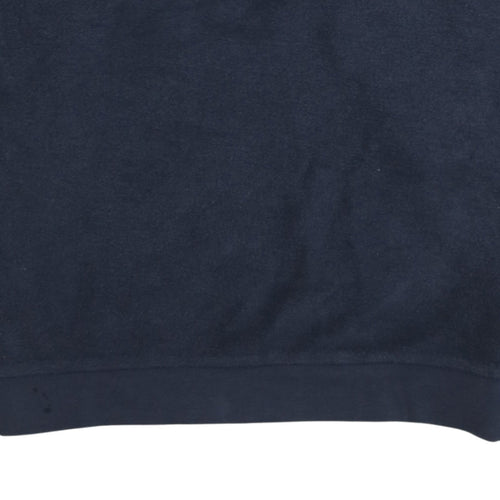 Wrangler Men's Blue Pullover Sweatshirt M Embroidered Logo Crew Neck
