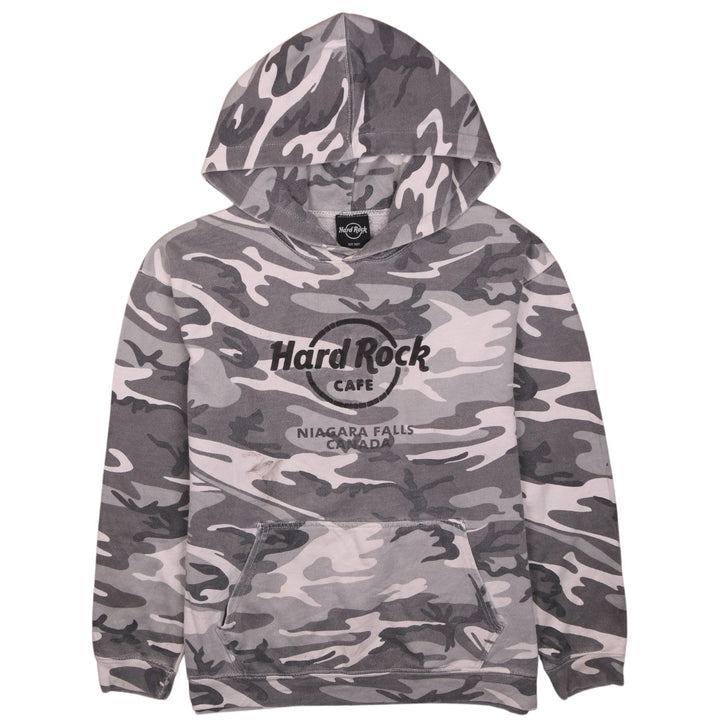 Hard Rock Men’s Grey Camouflage Pullover Hoodie M