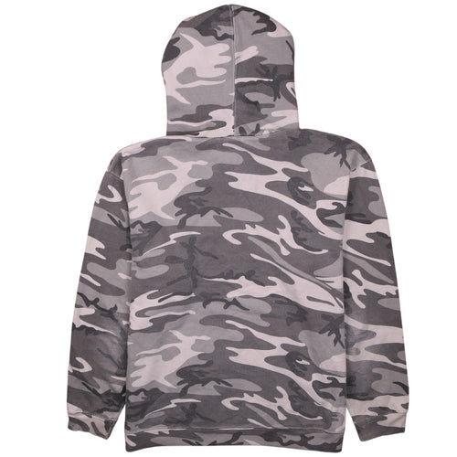 Hard Rock Men’s Grey Camouflage Pullover Hoodie M