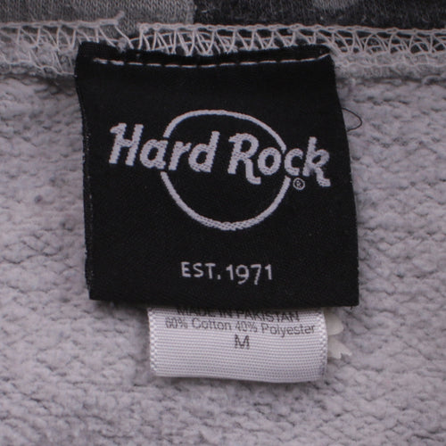 Hard Rock Men’s Grey Camouflage Pullover Hoodie M