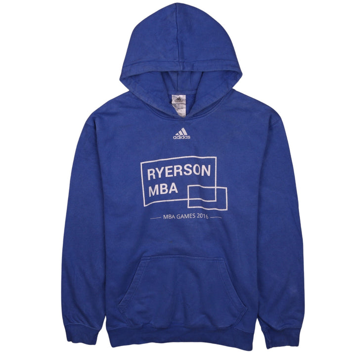 Adidas Men’s Blue Pullover Hoodie Size S Ryerson MBA Graphic