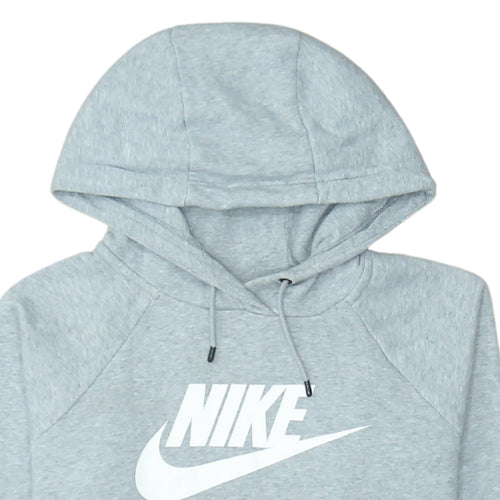 Nike Men's Grey Pullover Hoodie Size S Fleece Sportswear