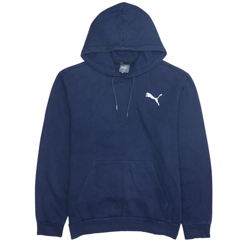 Puma Men's Blue Pullover Hoodie Small Sports Fleece Sweatshirt