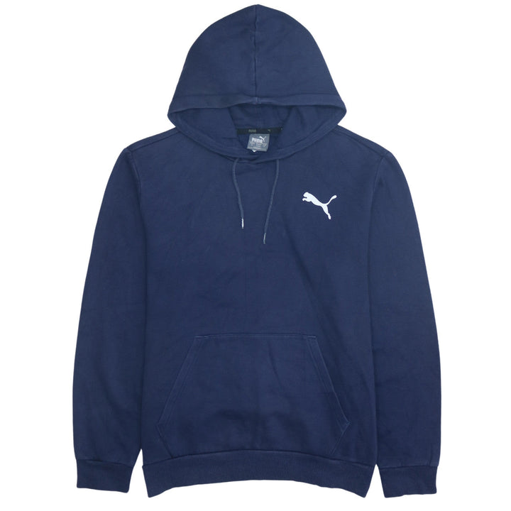Puma Men's Blue Pullover Hoodie Small Sports Fleece Sweatshirt